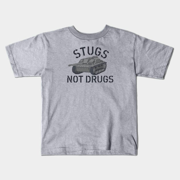 STUGS NOT DRUGS Kids T-Shirt by sofilein